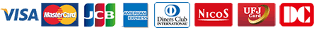 VISA,MasterCard,JCB,Diners Club,NICOS,UFJ Card,UFJ Card,DC